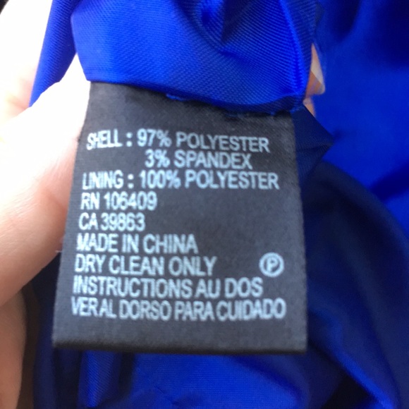 TAHARI NWT Cobalt Blue Dress - Picture 7 of 11